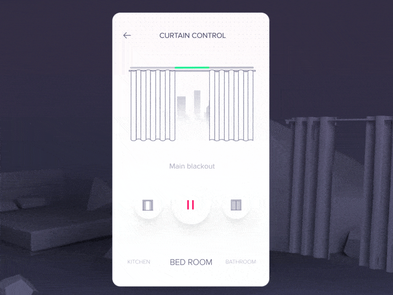 Motorized curtains controlled by remote and app